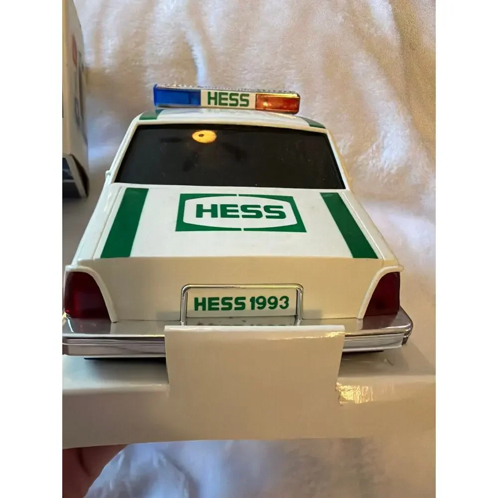 Vintage 1993 Hess Truck Patrol Car Toy Dual Siren Flashing Lights w/Original Box